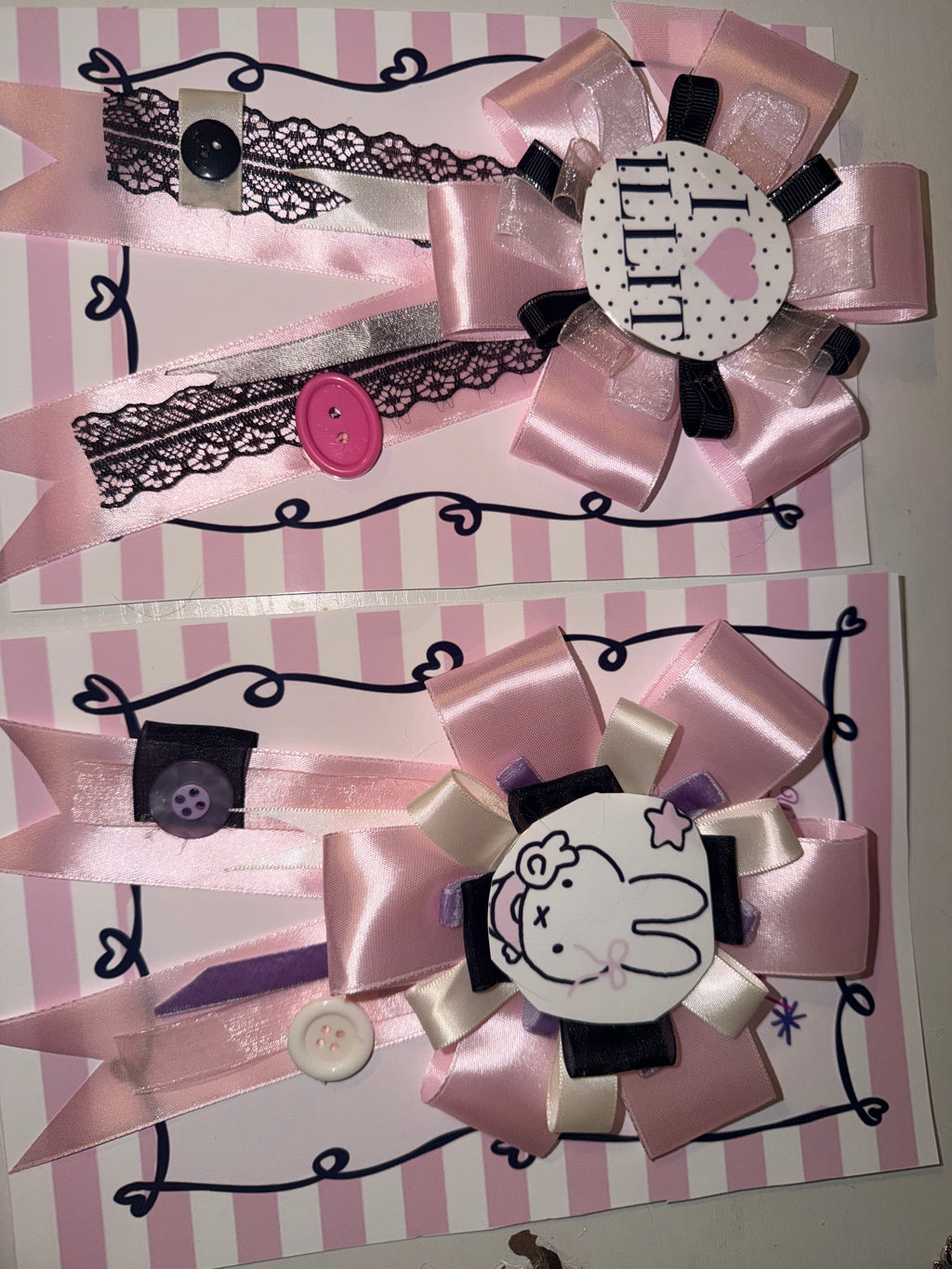 Rosette Bag charm
