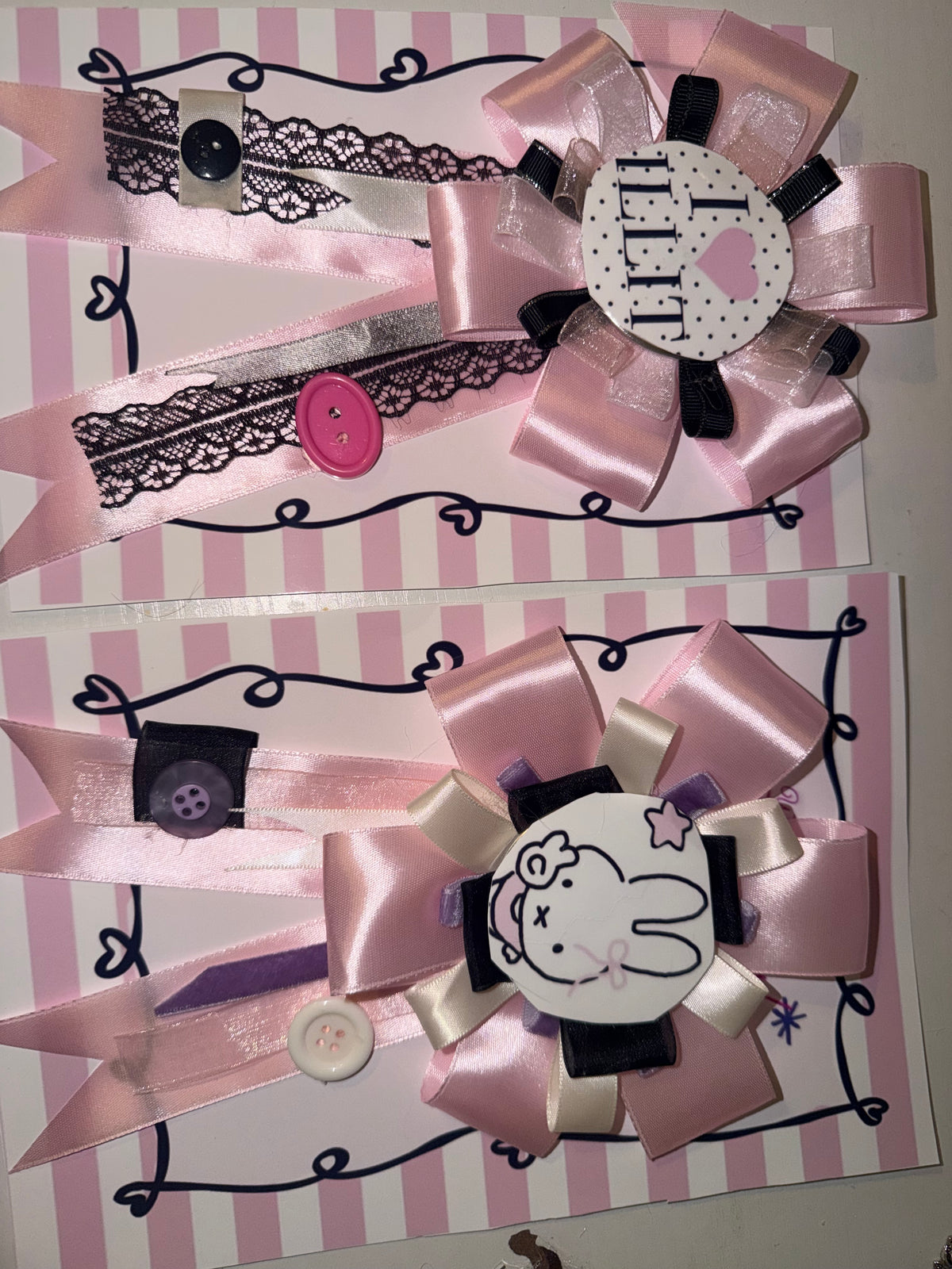 Rosette Bag charm