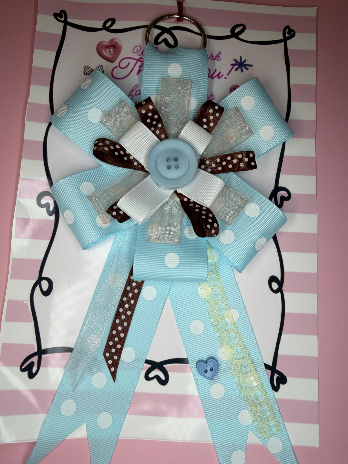 Rosette Bag charm