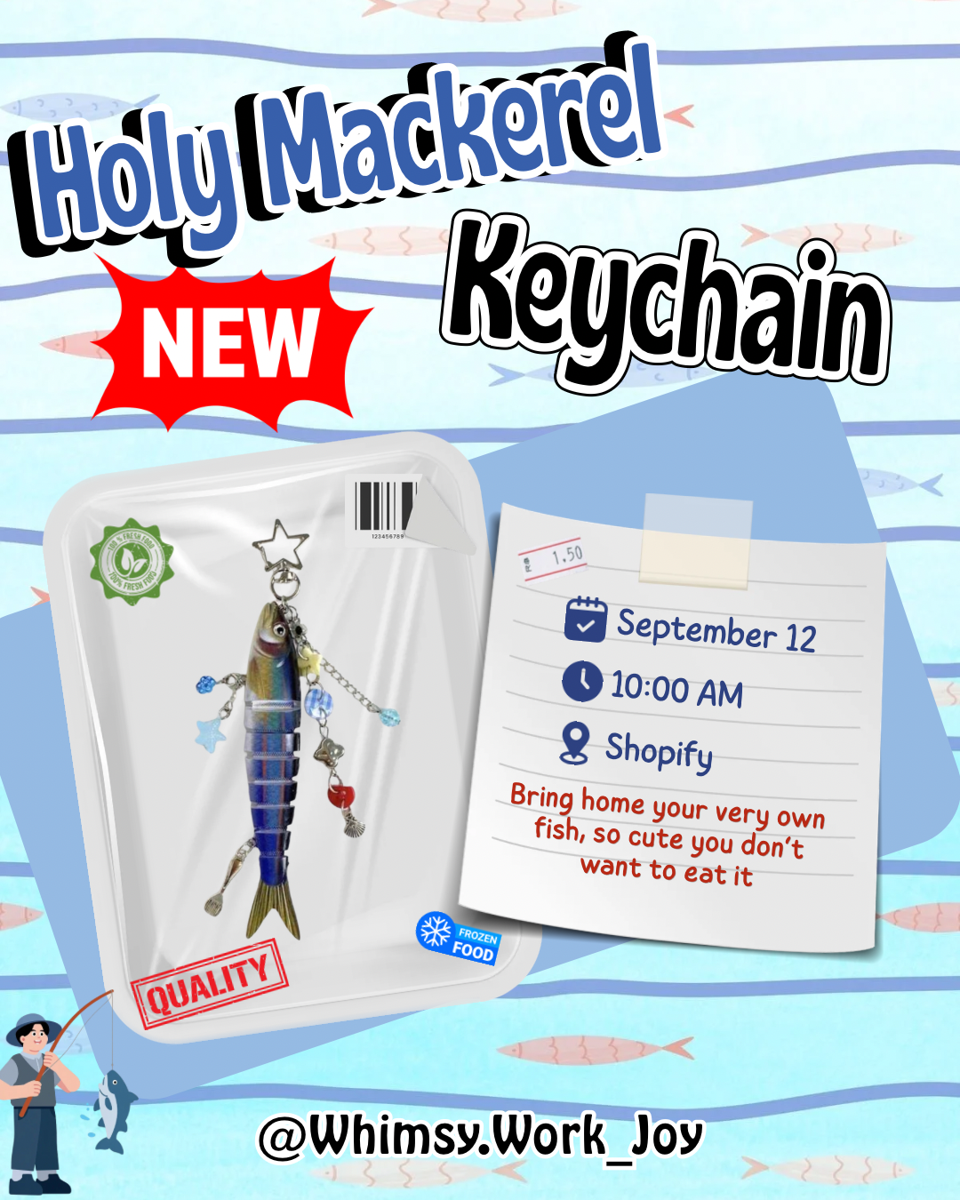 Holy mackerel keychain!!’