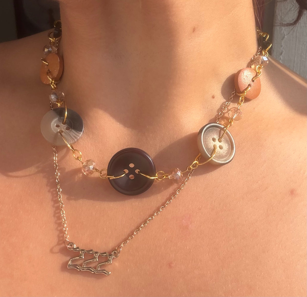 Button necklace