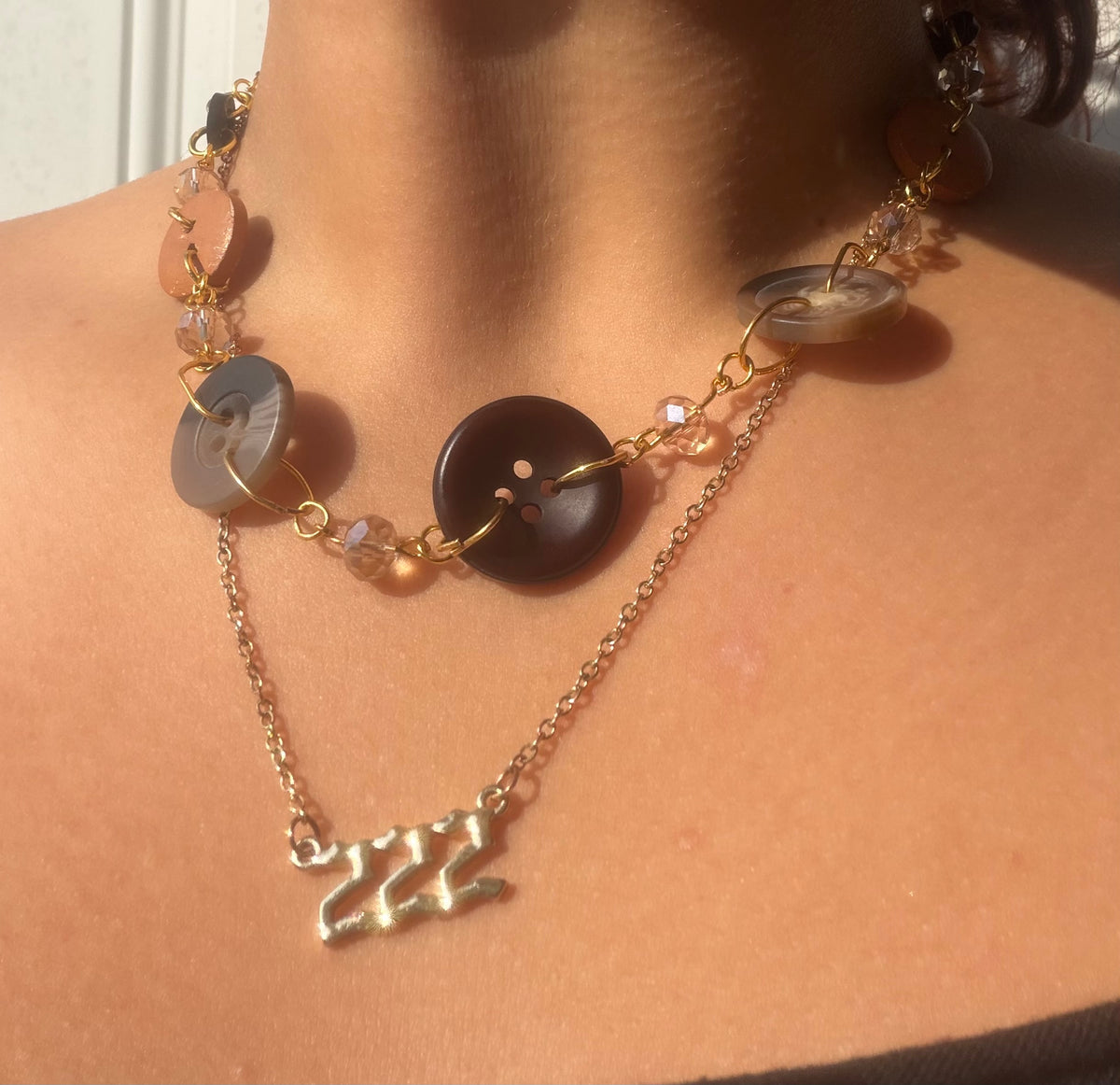 Button necklace