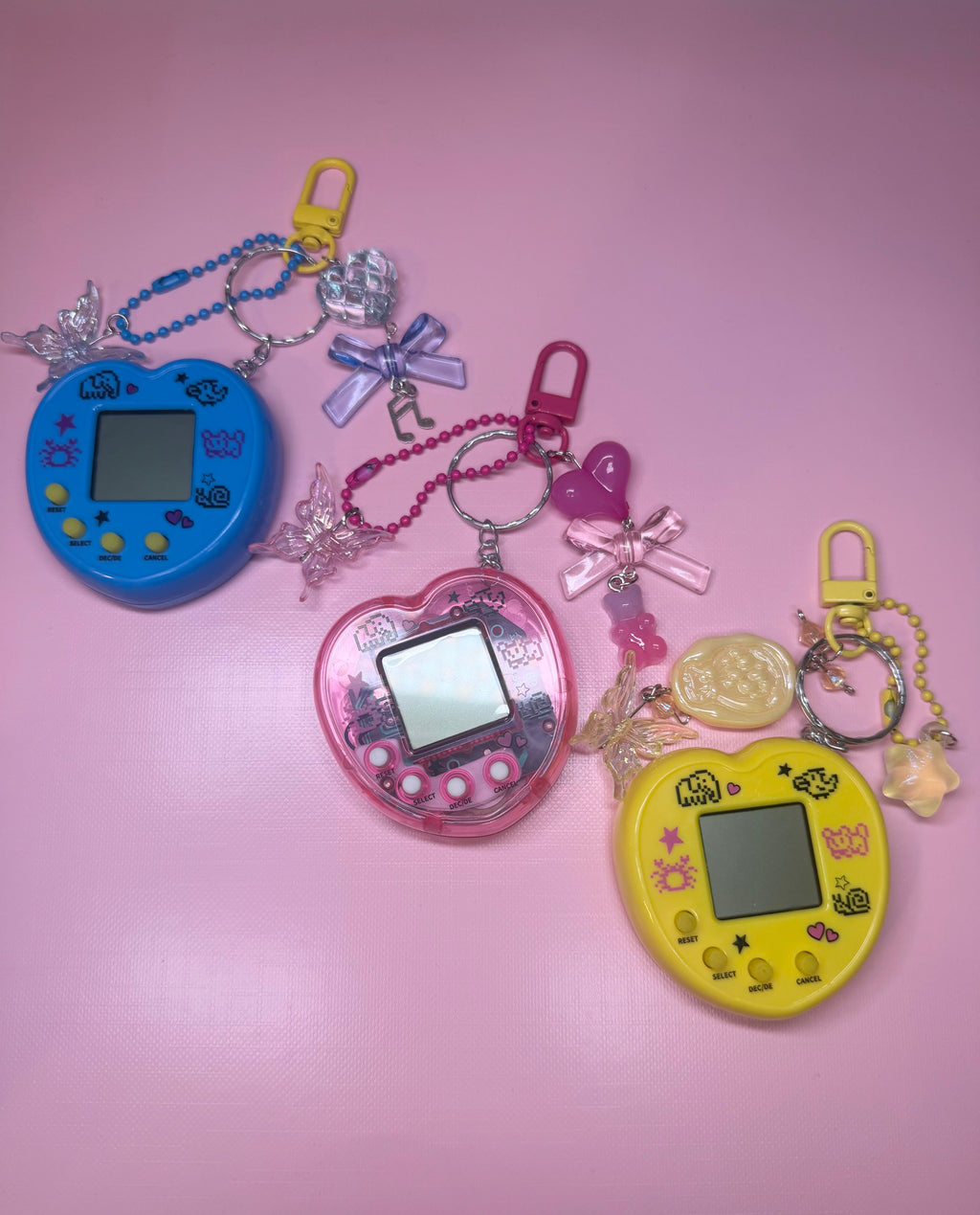 Tamagotchi inspired keychain