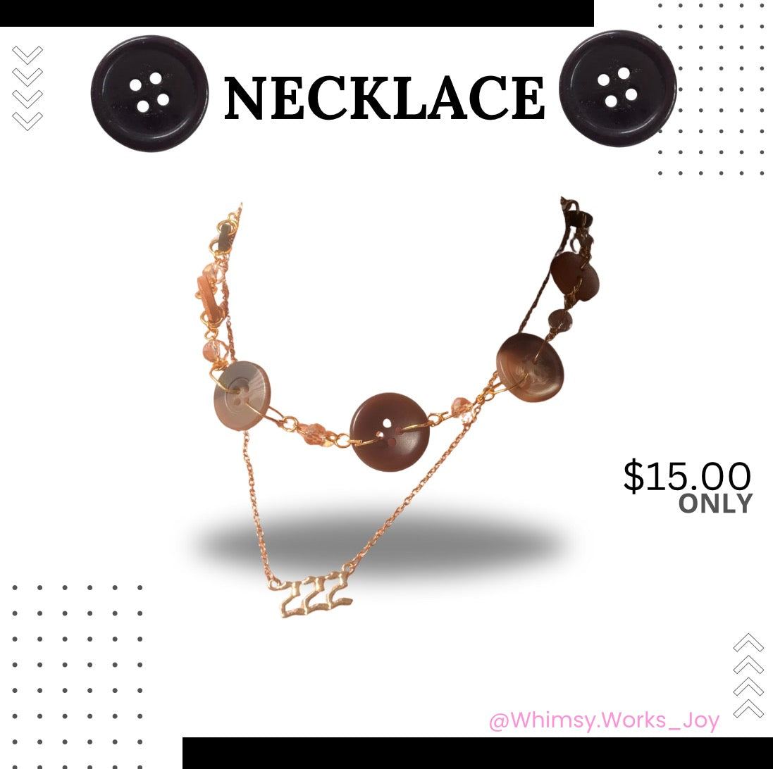 Button necklace