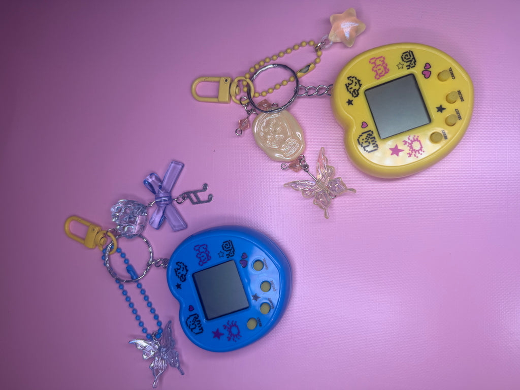 Tamagotchi inspired keychain