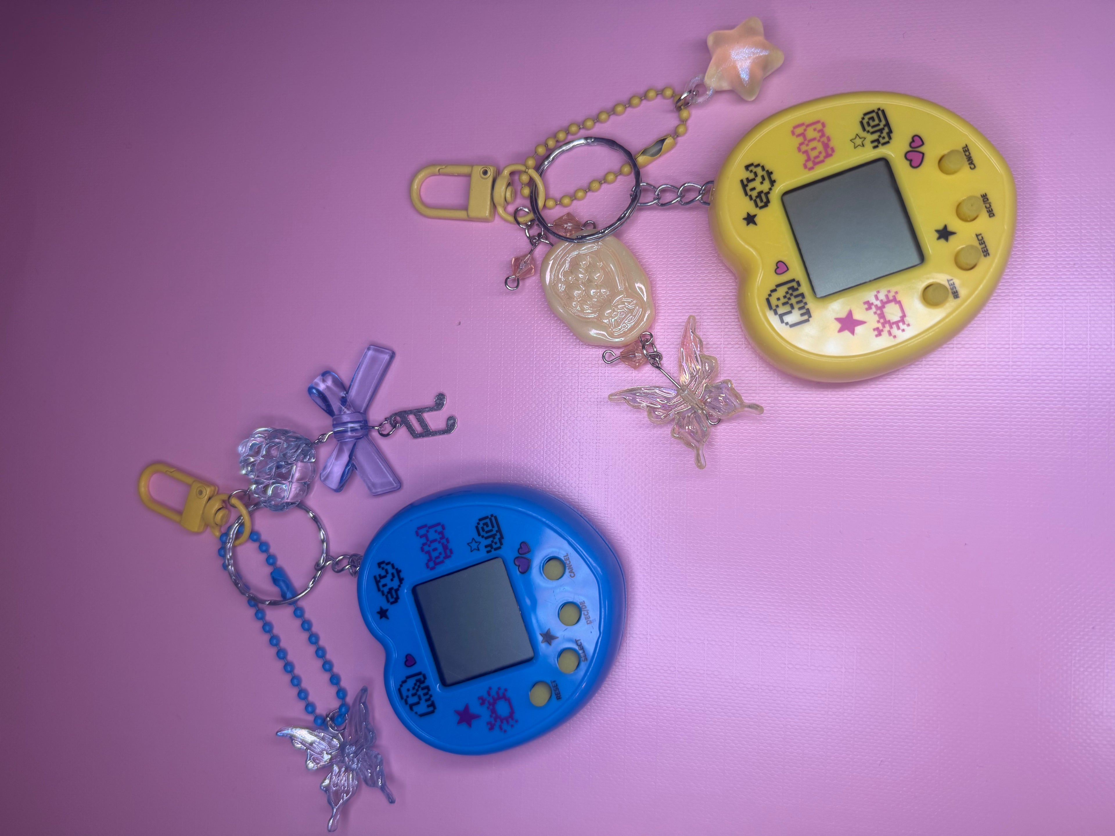Tamagotchi inspired keychain
