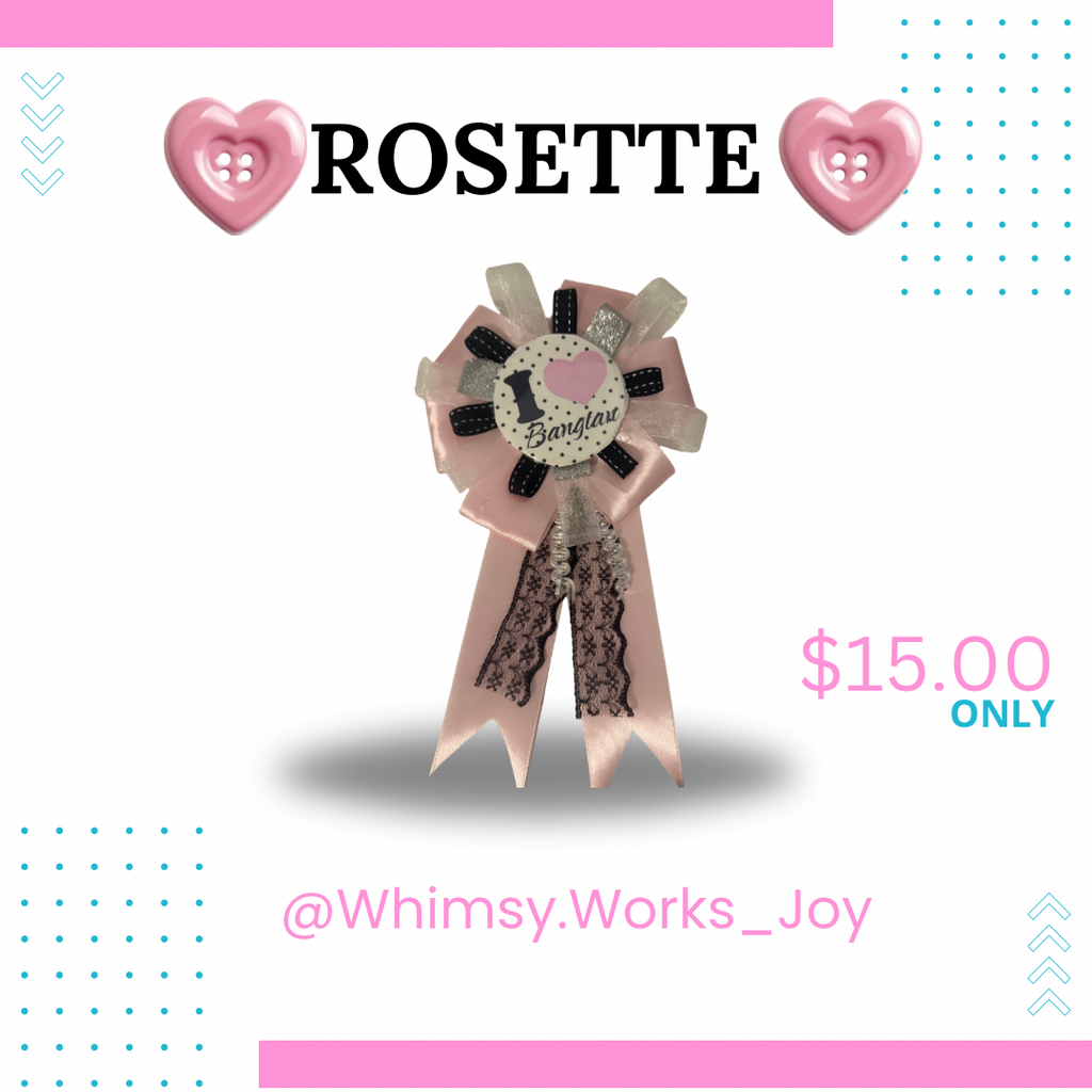Rosette Bag charm