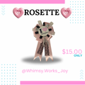 Rosette Bag charm
