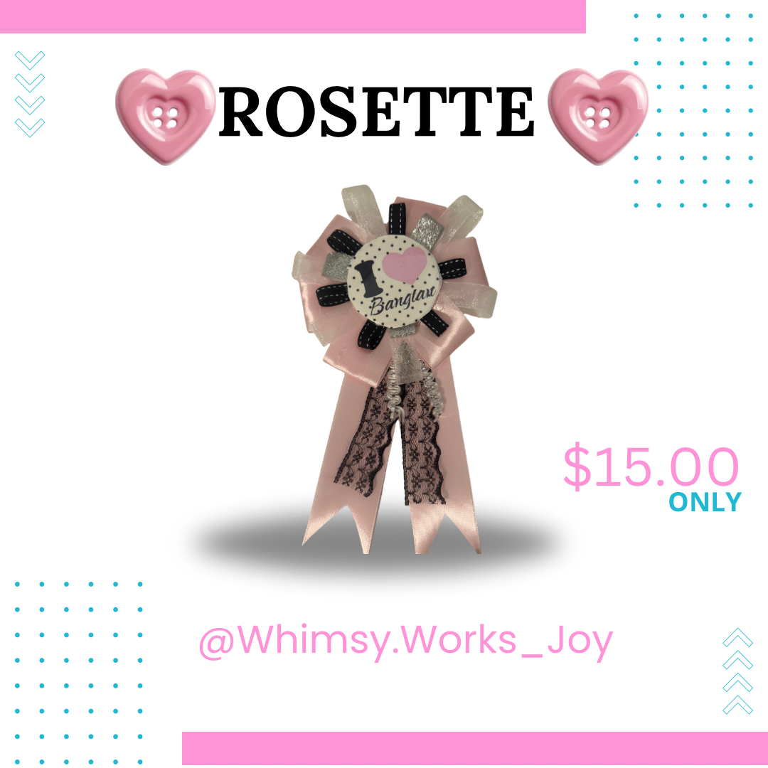Rosette Bag charm